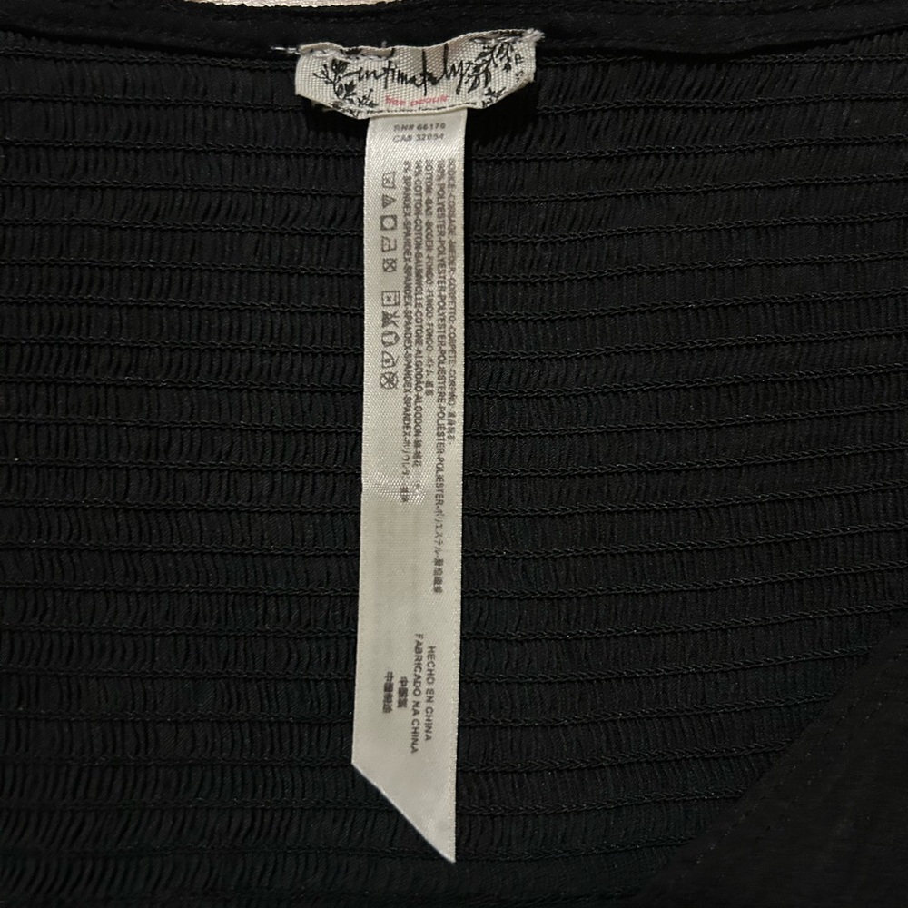 Free People Black Long Sleeve Bodysuit - Picture 3 of 3